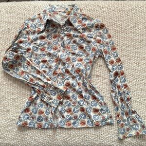 Jones New York Vintage Olive Fitted Button Down